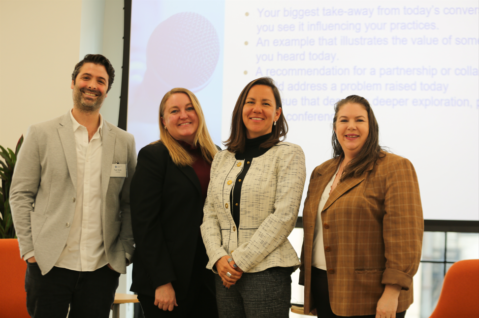 Ira Vouk, Tyler Kirsh, Taylor Crowley and panelists at the 5th Annual Employers Speak conference
